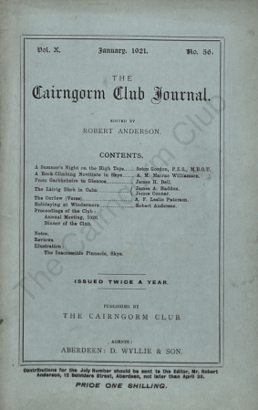 The Cairngorm Club Journal No 56 cover
